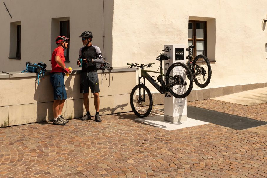 Pause während einer Radtour