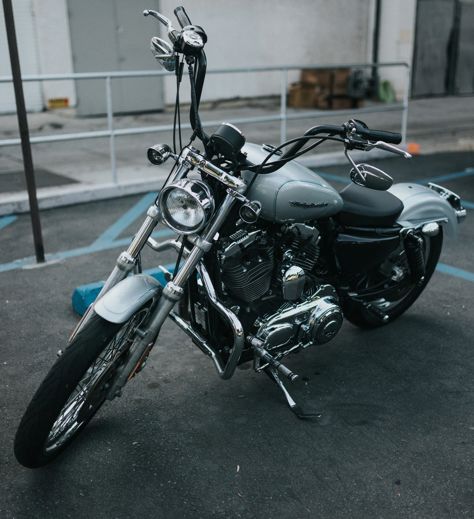 Ein Motorrad