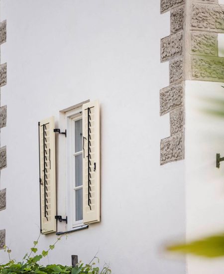 Die Fassade unseres Hotels