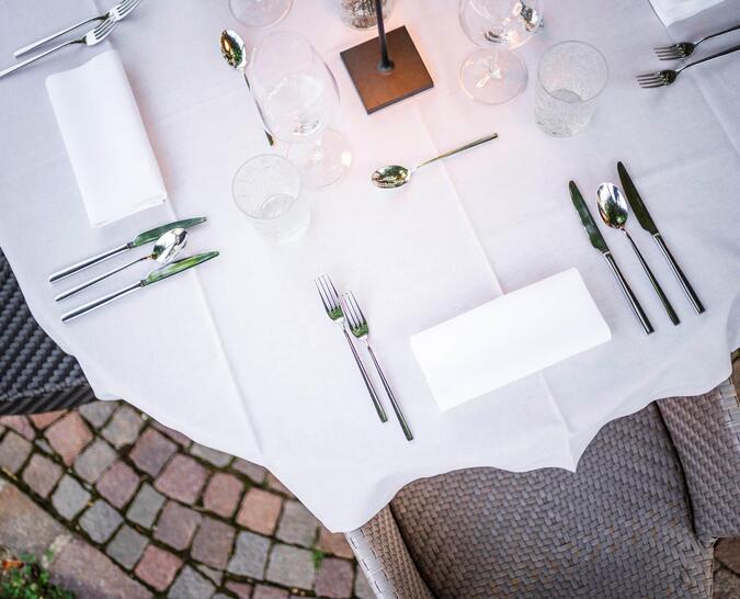 A set table